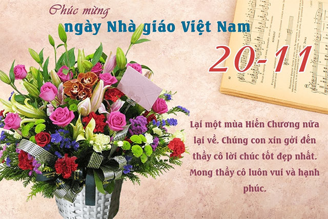 Thiệp chúc mừng ngày 20/11 Nhà giáo Việt Nam 2020