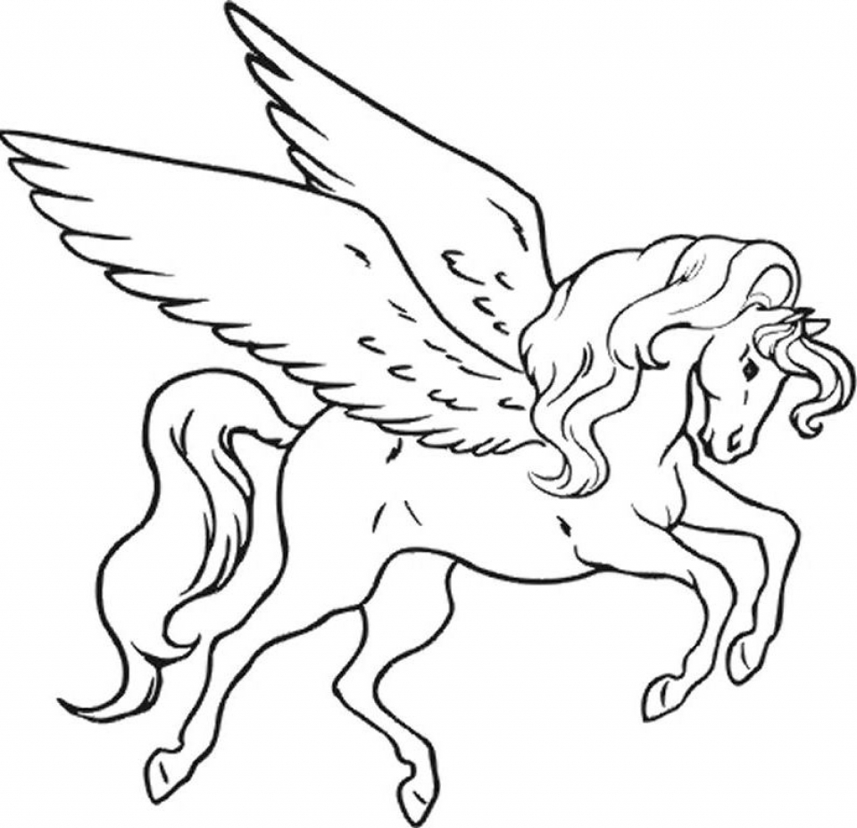 Fairy Horse Coloring Pages